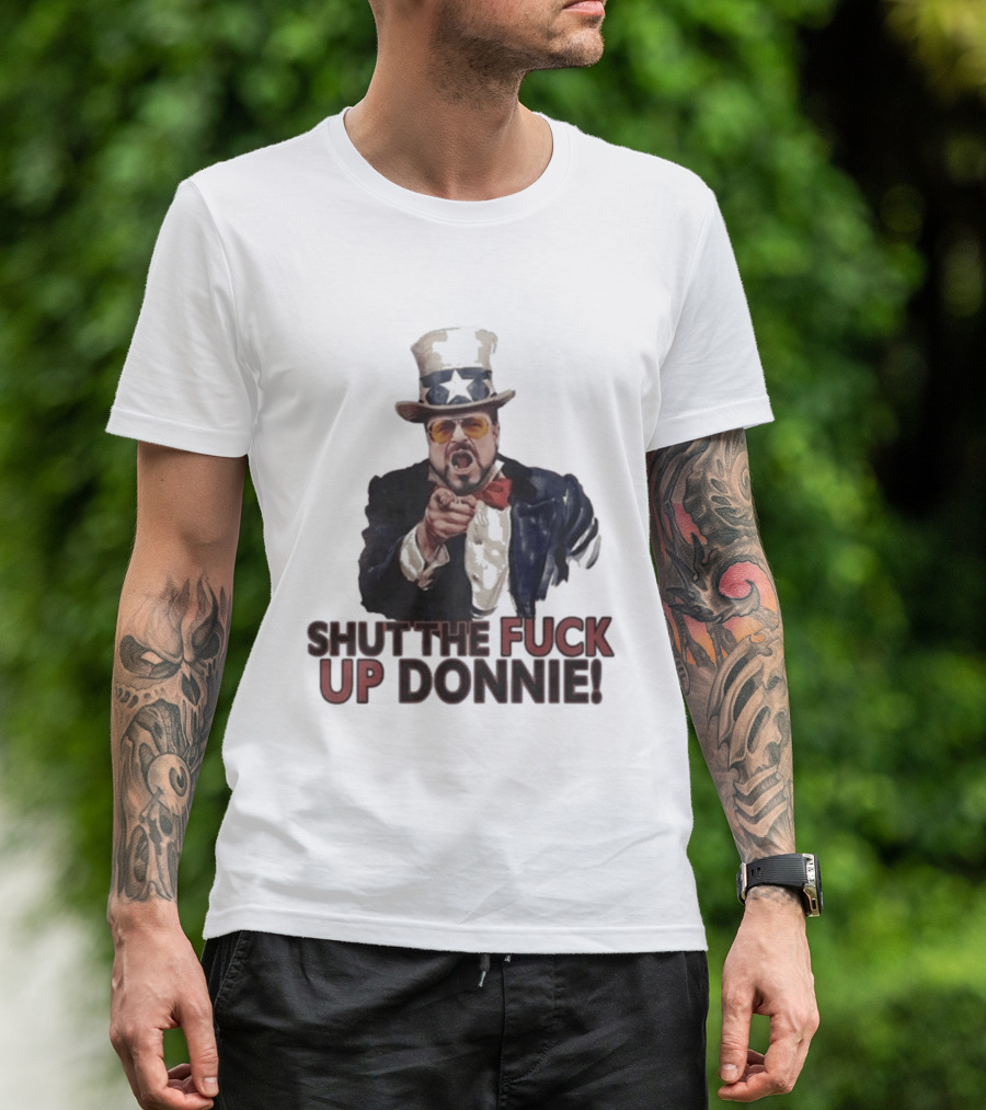 Walter Sobchak Shut The Fuck Up Donnie Uncle Sam T-Shirt