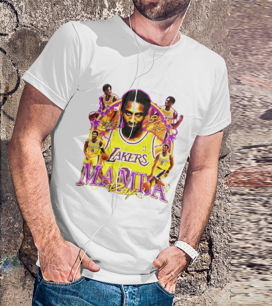 Mamba Day Kobe Bryant 8 24 Los Angeles Lakers NBA T-Shirt