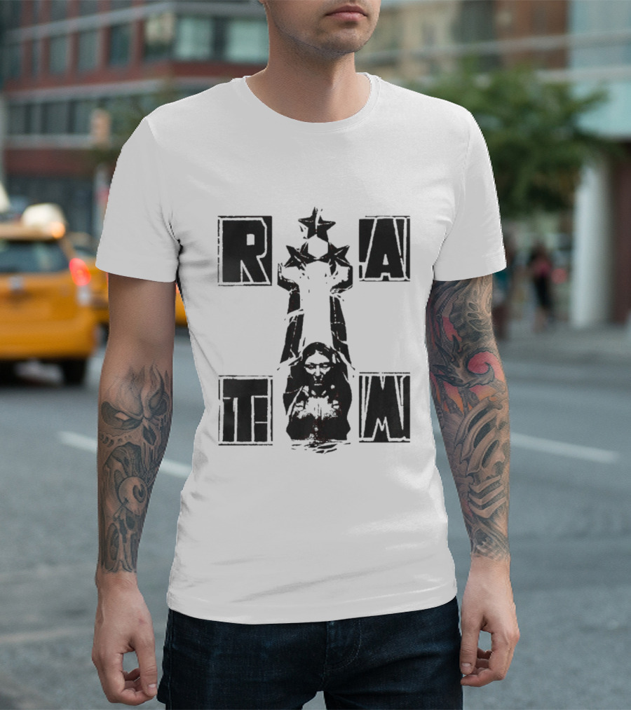 Rage Against The Machine RATM Stars Stencil T-Shirt