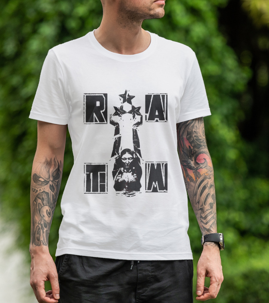 Rage Against The Machine RATM Stars Stencil T-Shirt