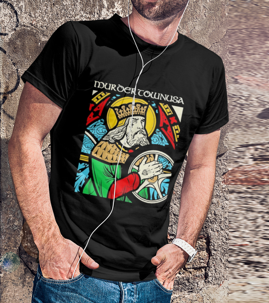 Murder Town Usa Biker Boru King Icon Medieval T-Shirt