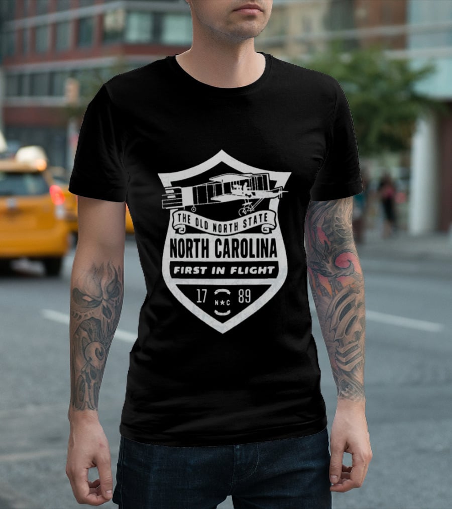 The Old North State North Carolina First In Flight 1789 Wright Flyer T-Shirt