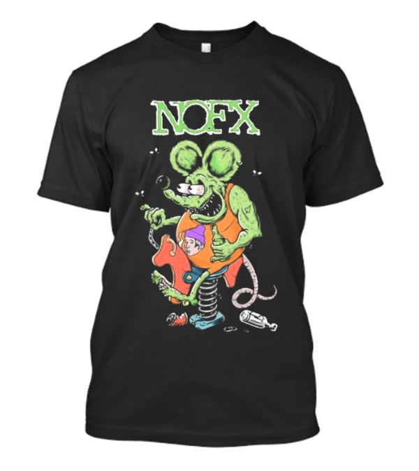 NOFX 40 Years Rat Fink Spring Loaded Cartoon T-Shirt