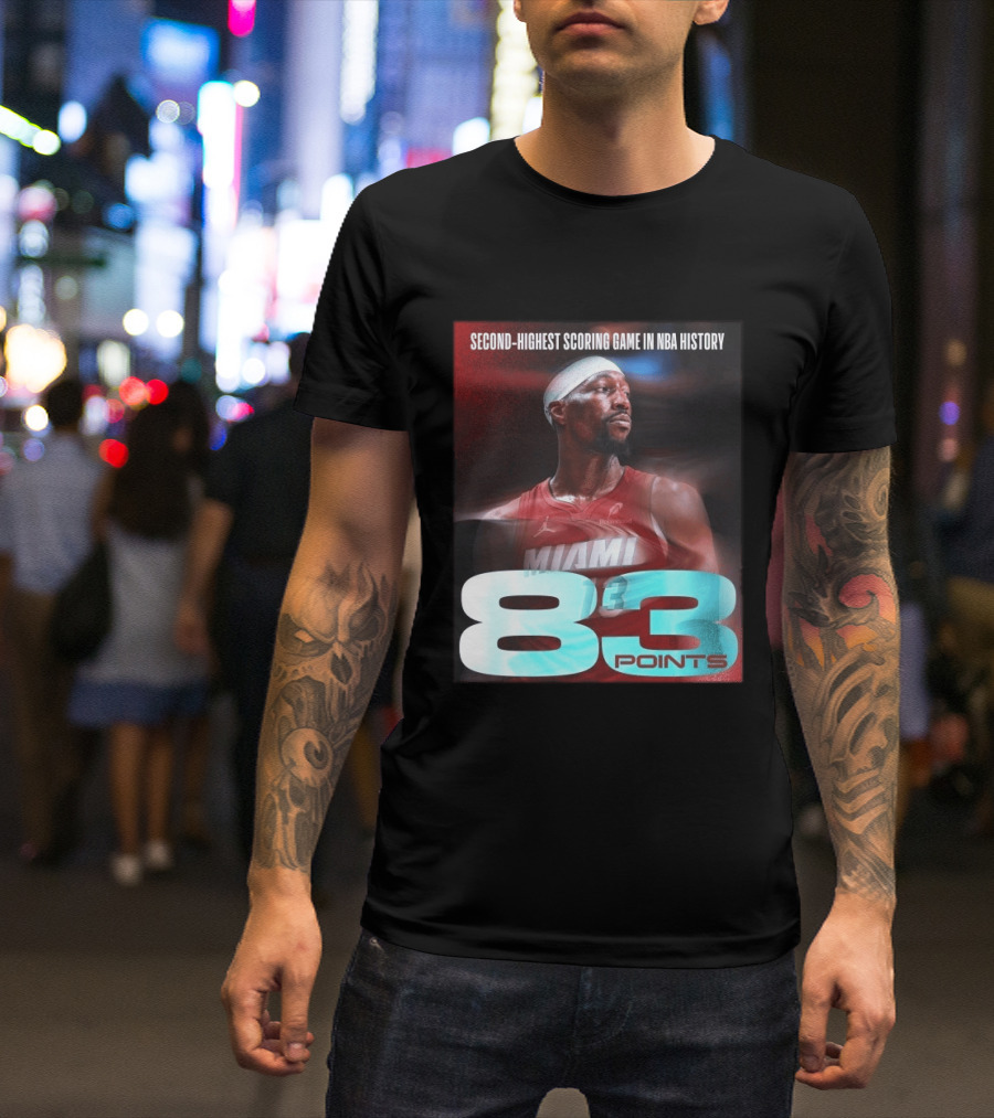 Miami 83 Points Bam Adebayo Second Highest Scoring Game In NBA History T-Shirt
