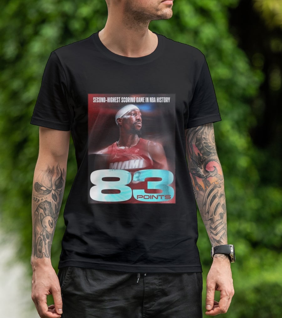 Miami 83 Points Bam Adebayo Second Highest Scoring Game In NBA History T-Shirt