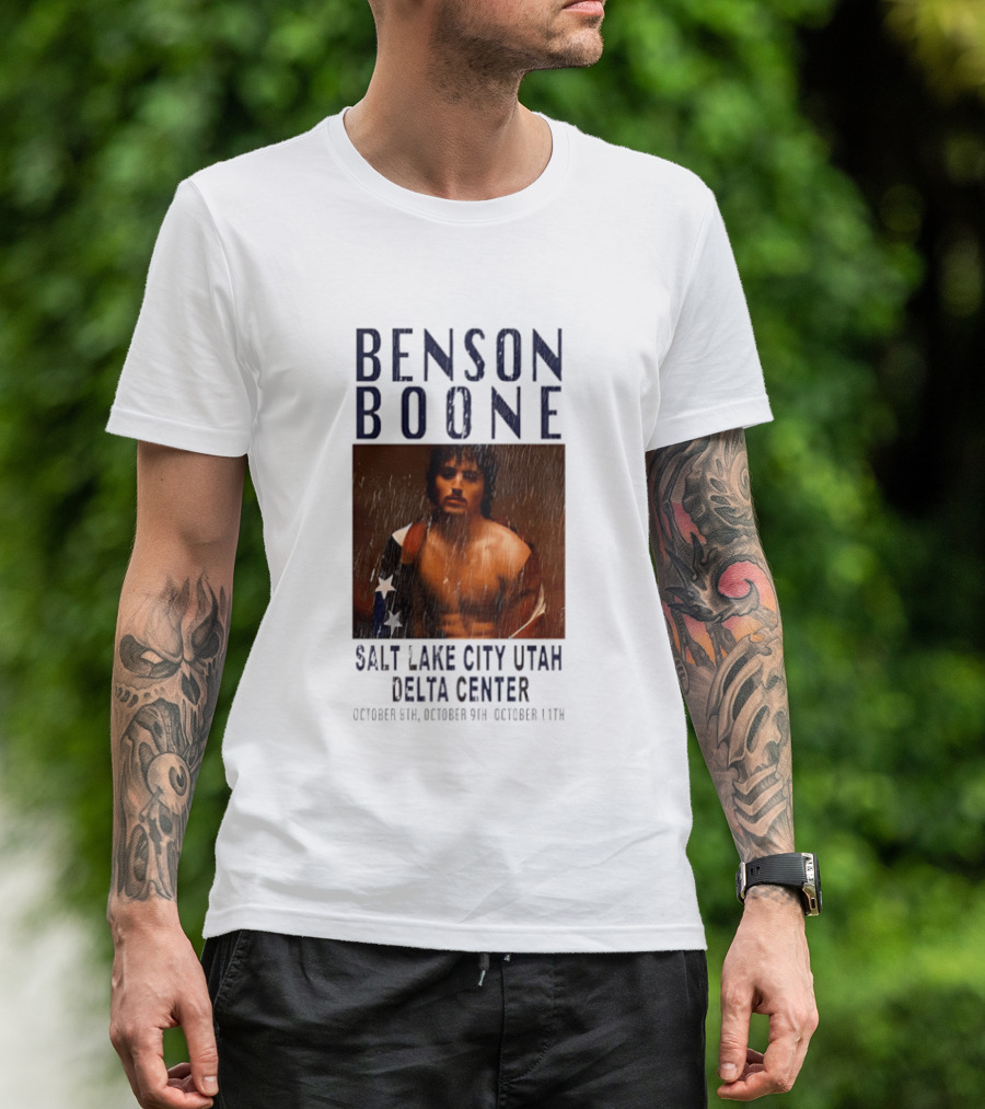 Benson Boone Salt Lake City Utah Delta Center October 8th 9th 11th T-Shirt