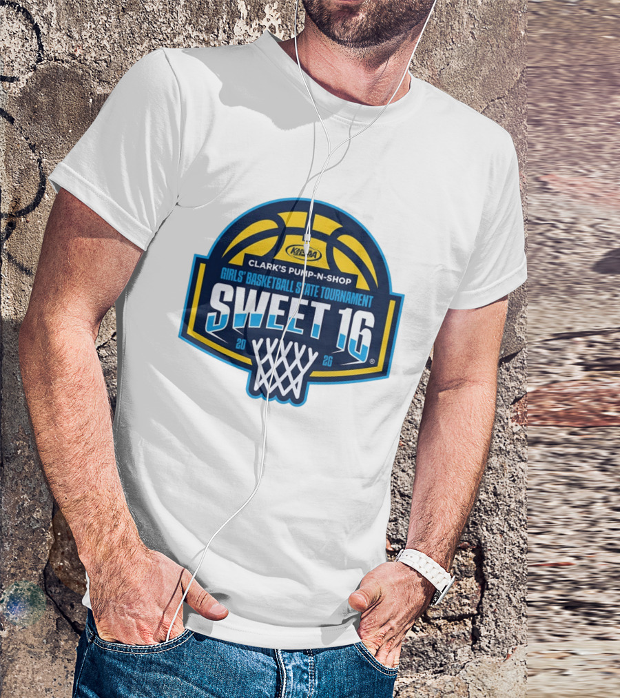 Sweet 16 KHSAA Clark's Pump N Shop Girls' Basketball State Tournament 2026 T-Shirt