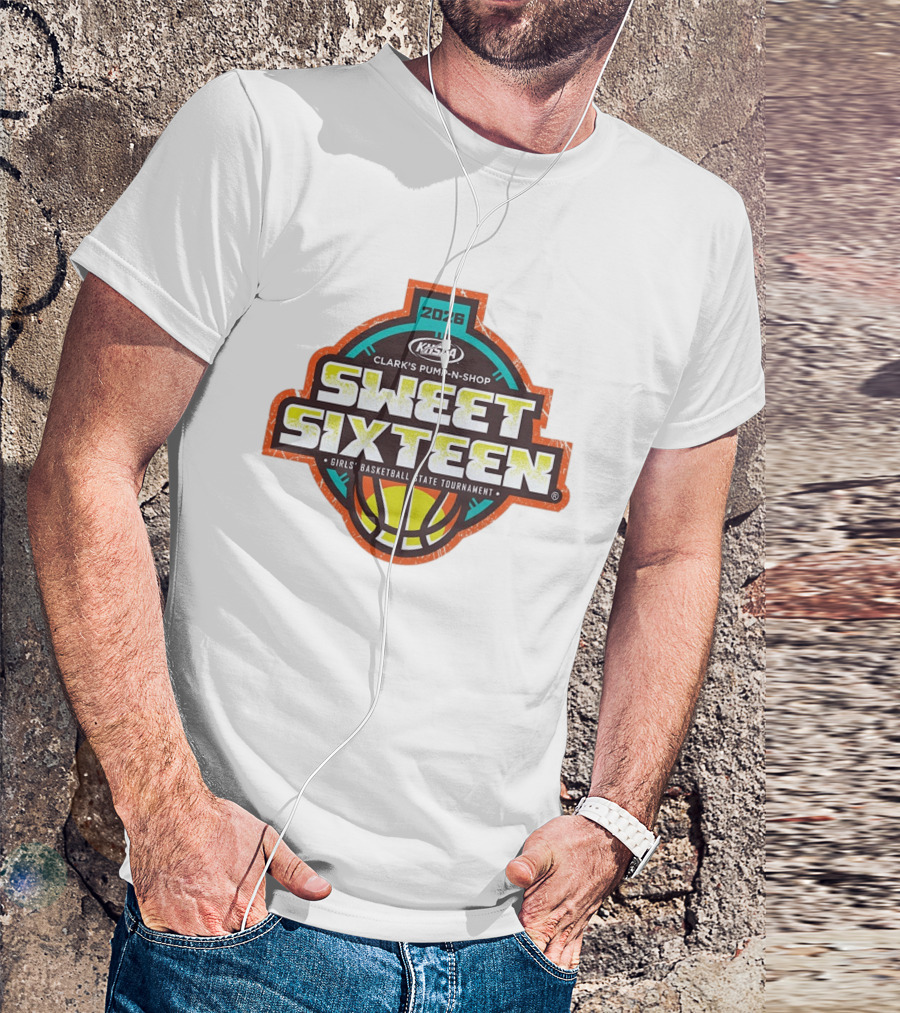 Clark's Pump N Shop Sweet Sixteen 2026 KHSAA Girls Basketball State Tournament T-Shirt