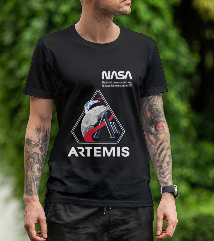 NASA Artemis 2 Mission Moon Exploration T-Shirt