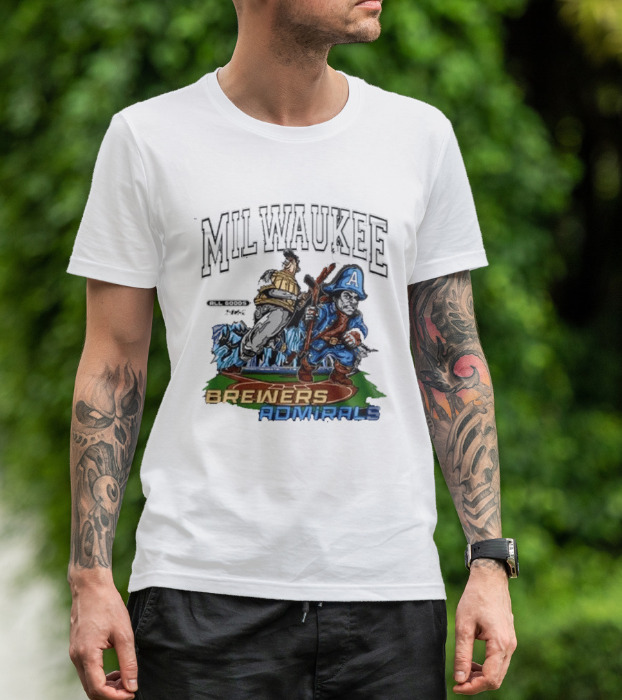 Milwaukee Brewers Admirals 2026 Night Collaboration T-Shirt
