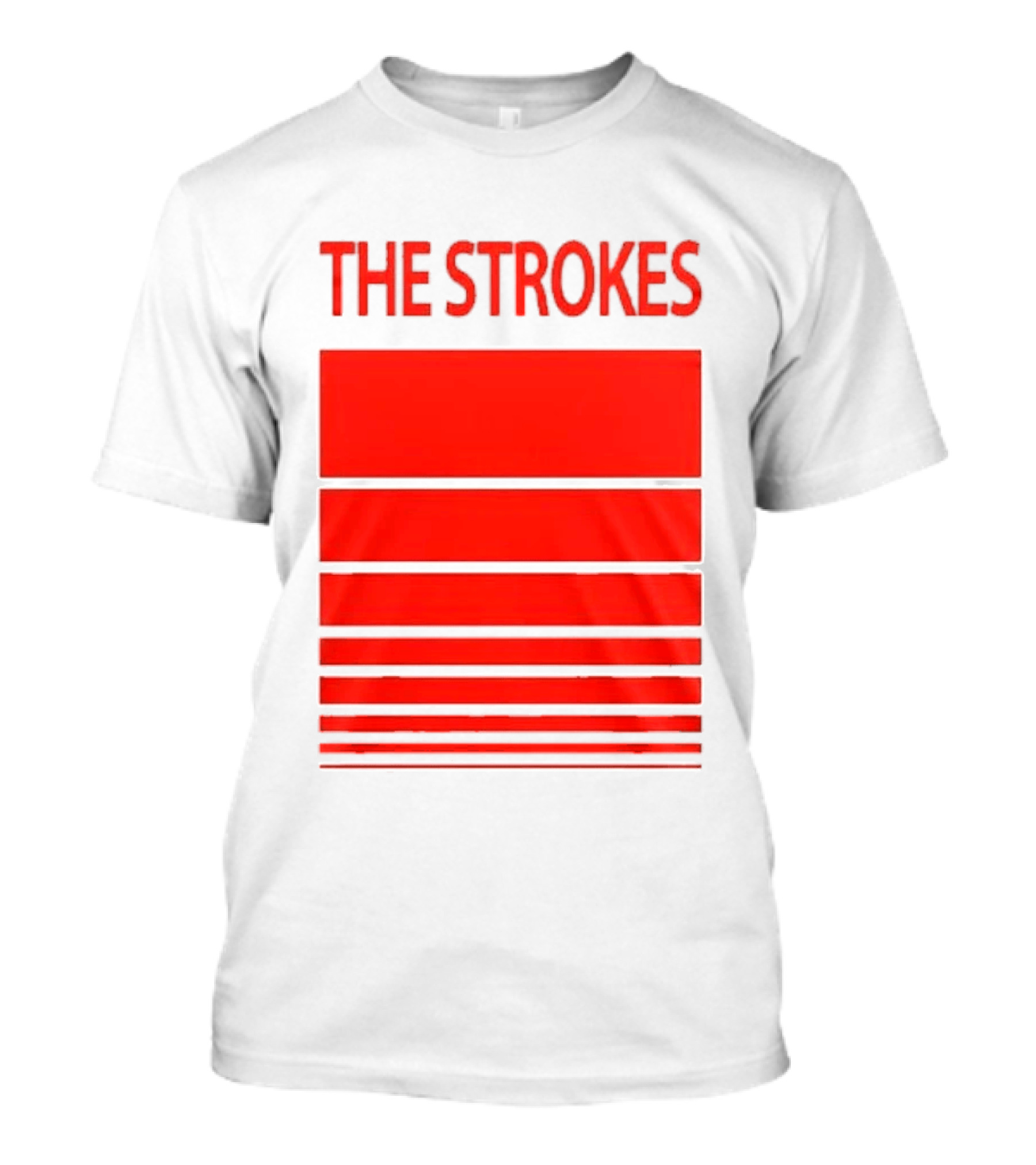 The Strokes 2026 Tour San Francisco Bold Red Stripes T-Shirt