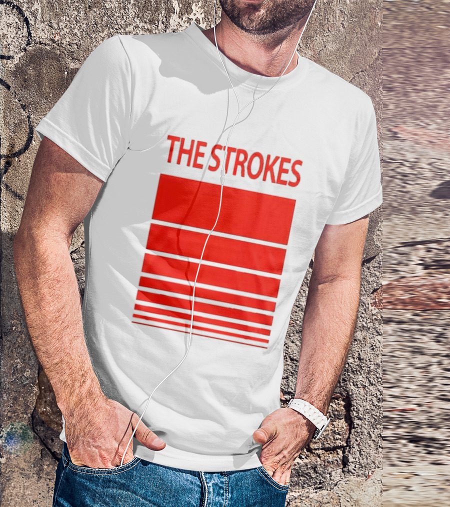 The Strokes 2026 Tour San Francisco Bold Red Stripes T-Shirt