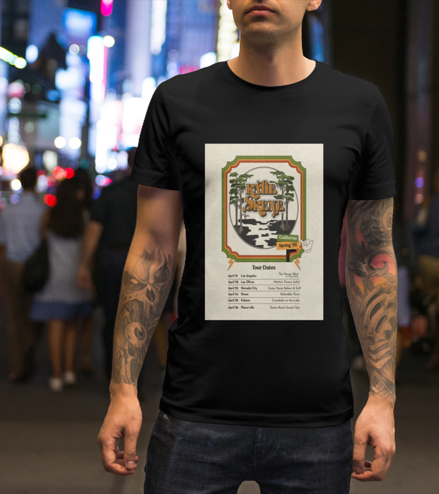 Kalie Skene California Spring 2026 Tour Dates Venice West Los Angeles Mattie's Tavern Los Olivos T-Shirt