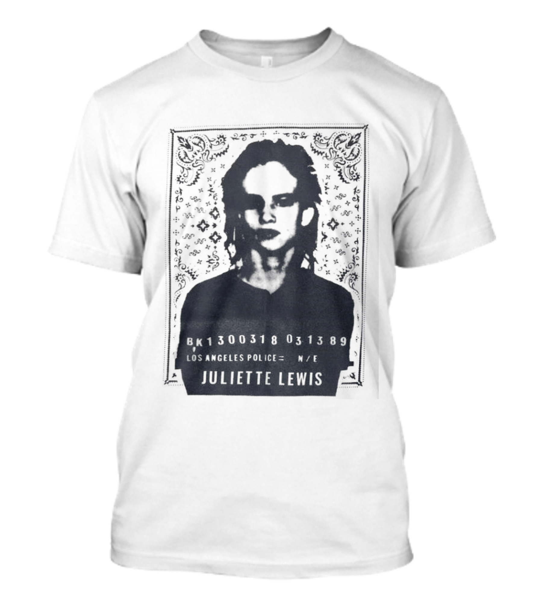 Juliette Lewis Los Angeles Police Shot 300318 USA 1989 T-Shirt