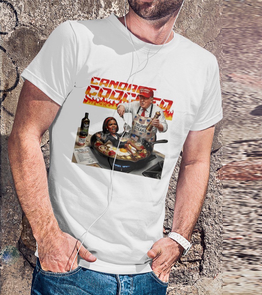 Candace Cooked Meme Trump Steaks Frying Pan Comedy T-Shirt