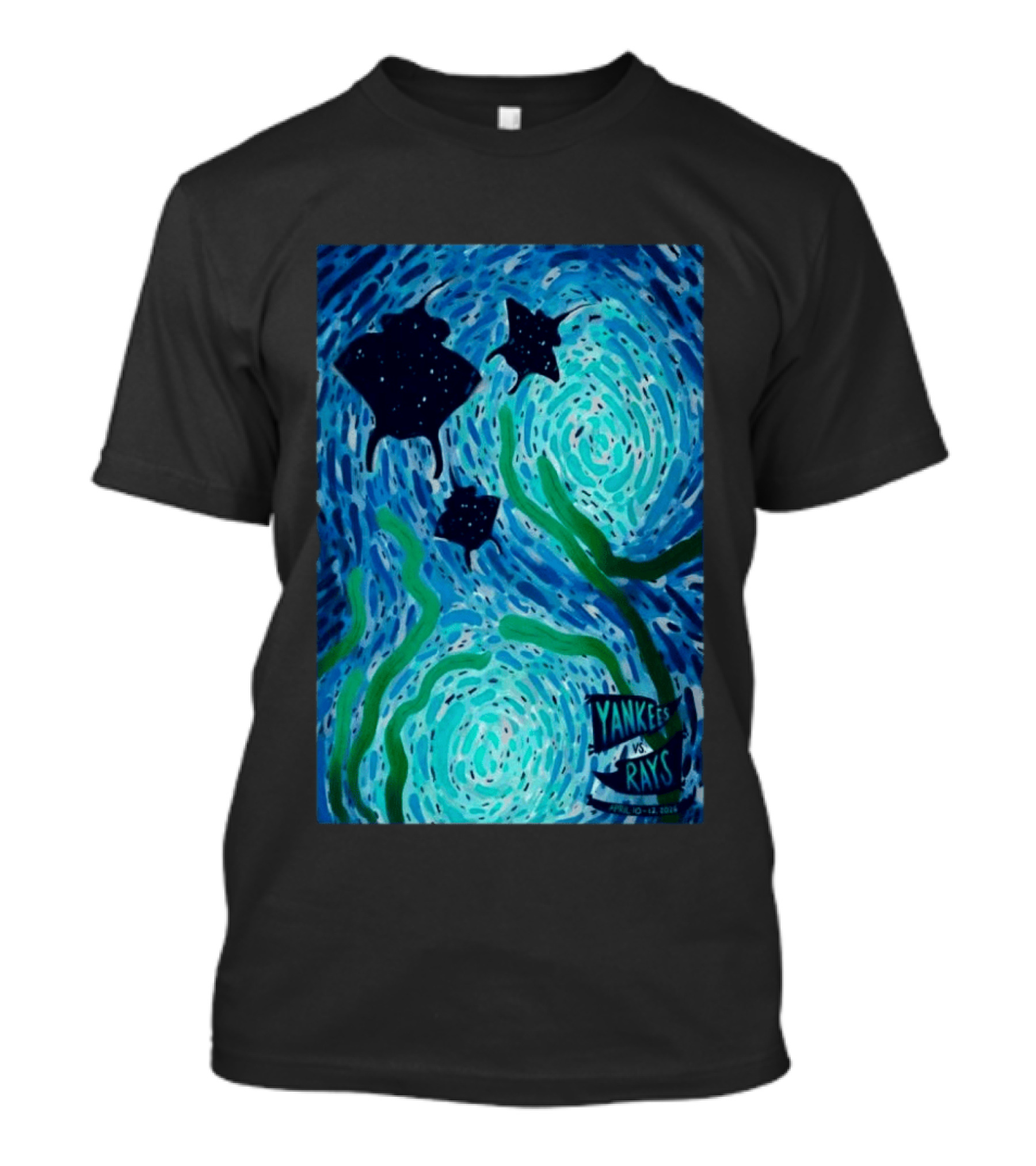 Yankees Vs Rays April 10 12 2026 Tropicana Field Ocean T-Shirt