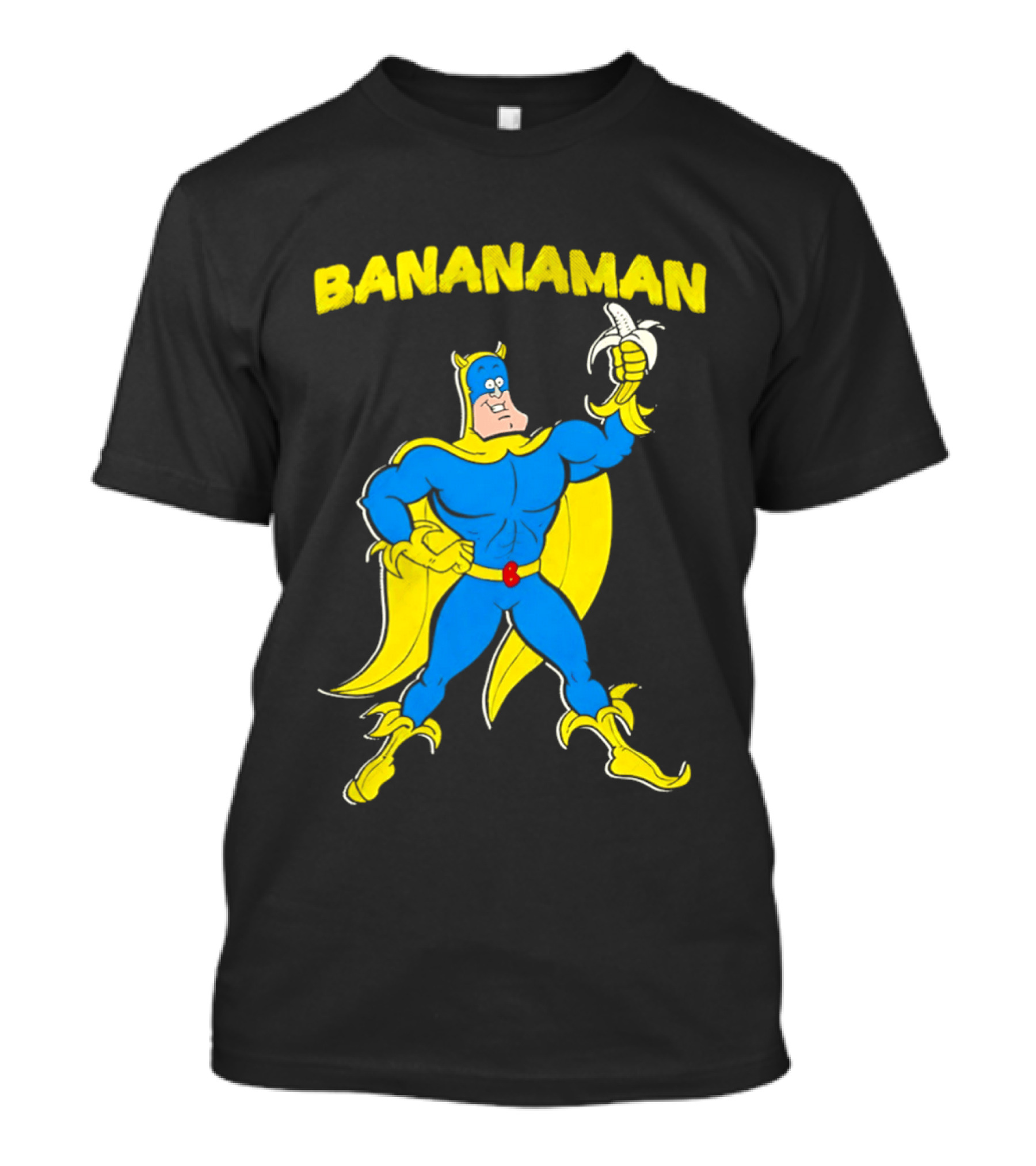 Bananaman Cartoon Superhero With Banana T-Shirt