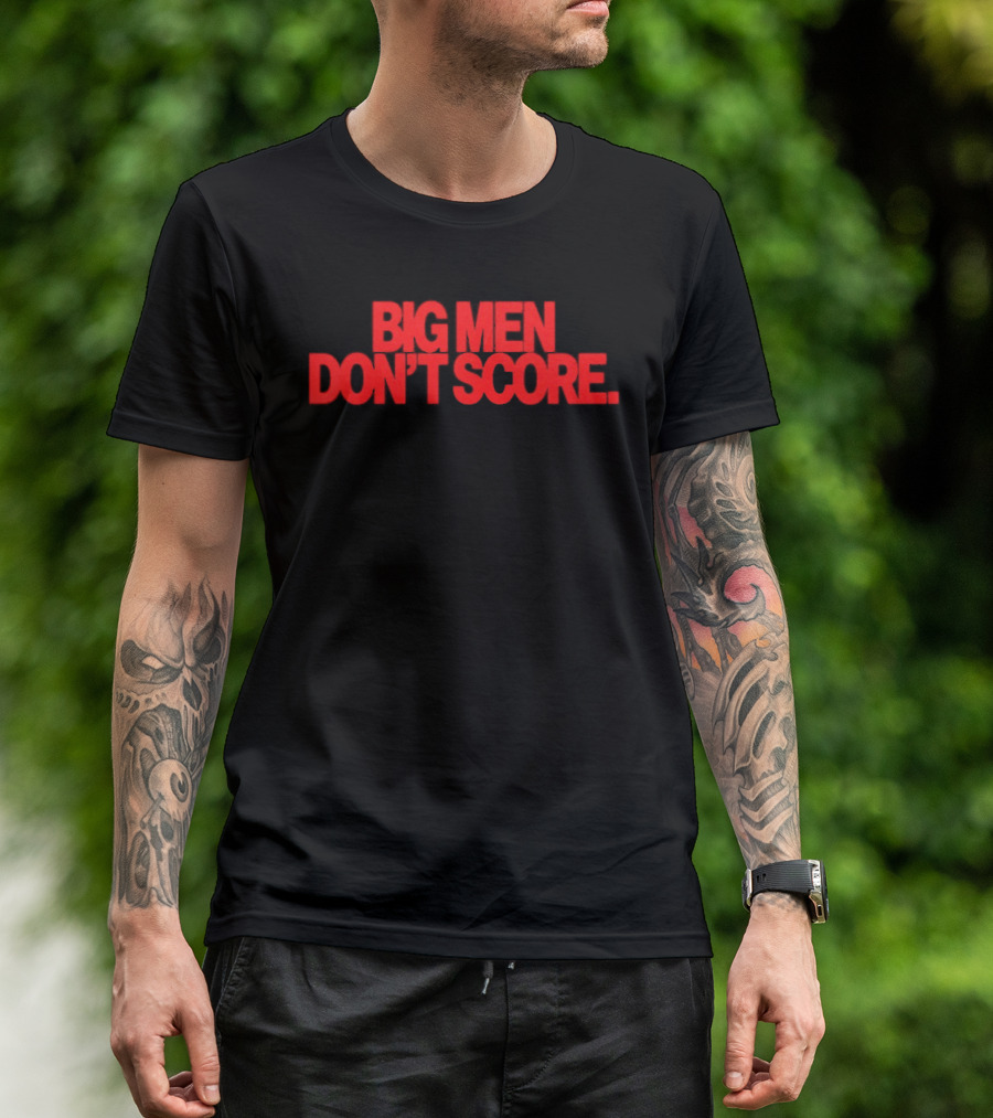 Bam Adebayo Big Men Don't Score Bold Red T-Shirt