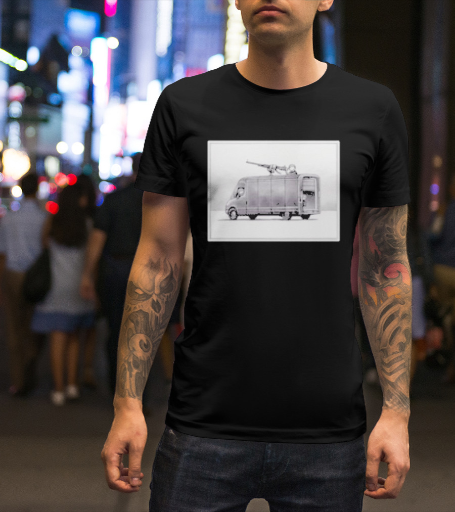 Boldy James Manhunt Banksy Inspired Armored Truck Scene T-Shirt