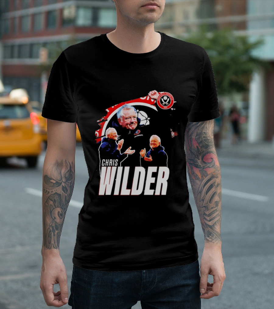 Sheffield United FC Chris Wilder Coach Fan Celebration T-Shirt