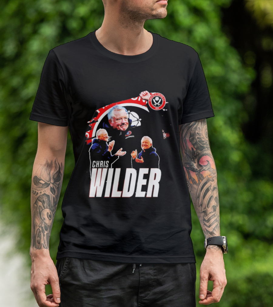 Sheffield United FC Chris Wilder Coach Fan Celebration T-Shirt