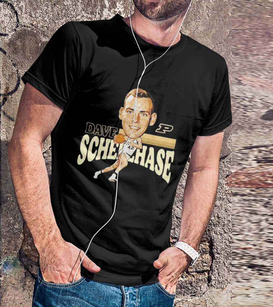 Dave Schellhase Purdue Boilermakers Basketball Legends Caricature 42 T-Shirt