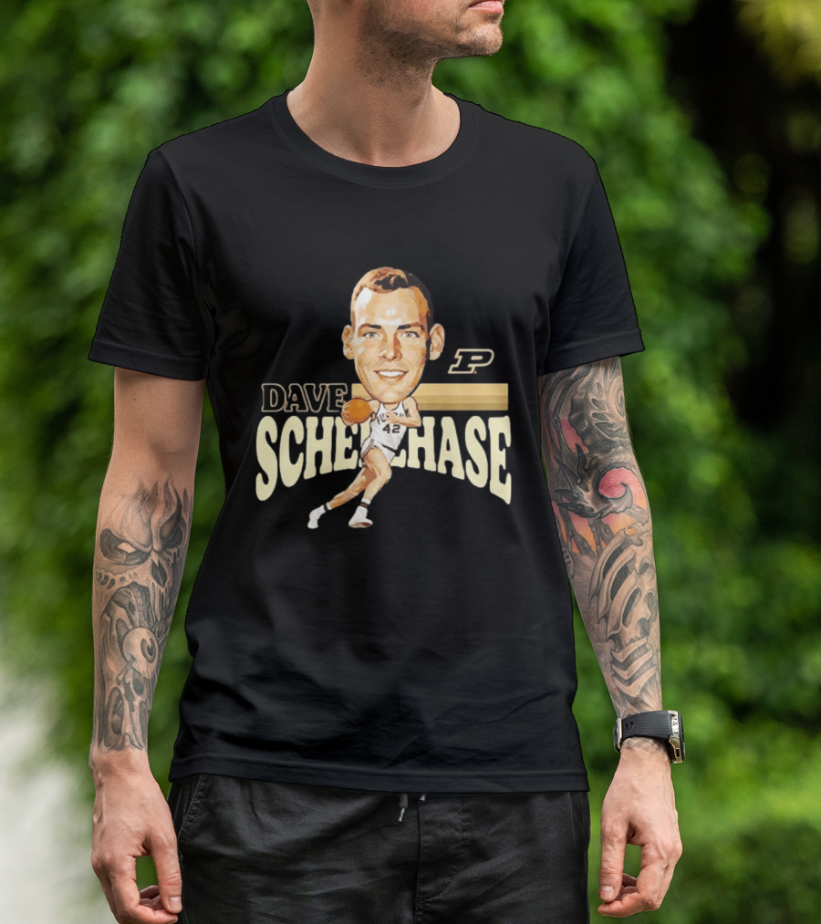 Dave Schellhase Purdue Boilermakers Basketball Legends Caricature 42 T-Shirt