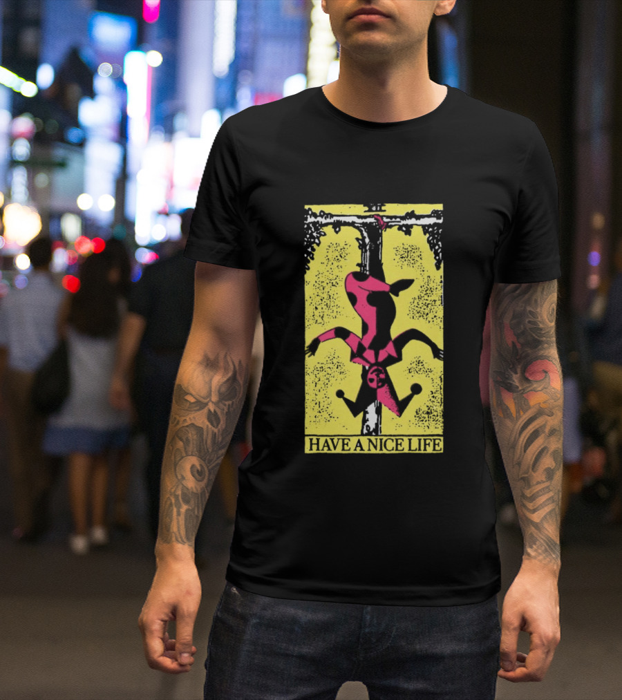 The Flenser Have A Nice Life Upside Down Guy Jester Tarot T-Shirt