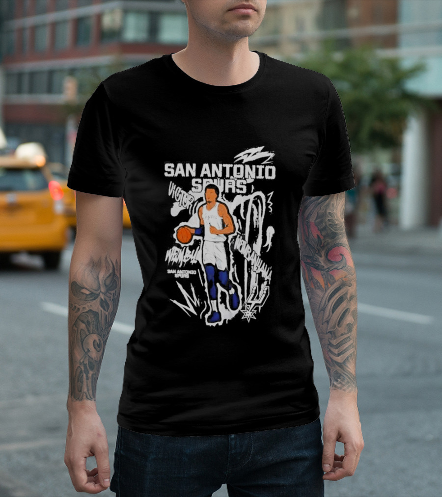 Victor Wembanyama San Antonio Spurs Chalked Up Player T-Shirt