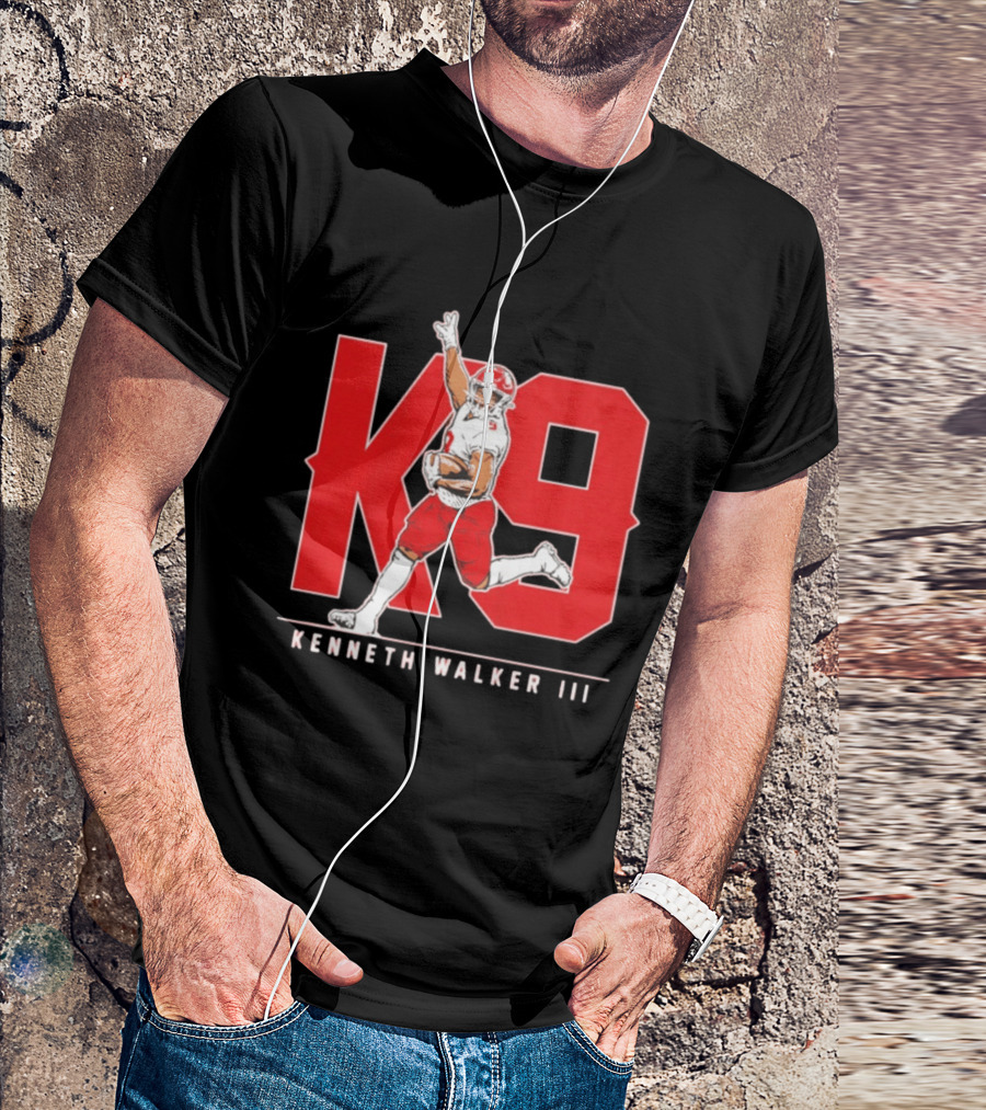 Kenneth Walker III K9 Kansas City Chiefs Football Player T-Shirt