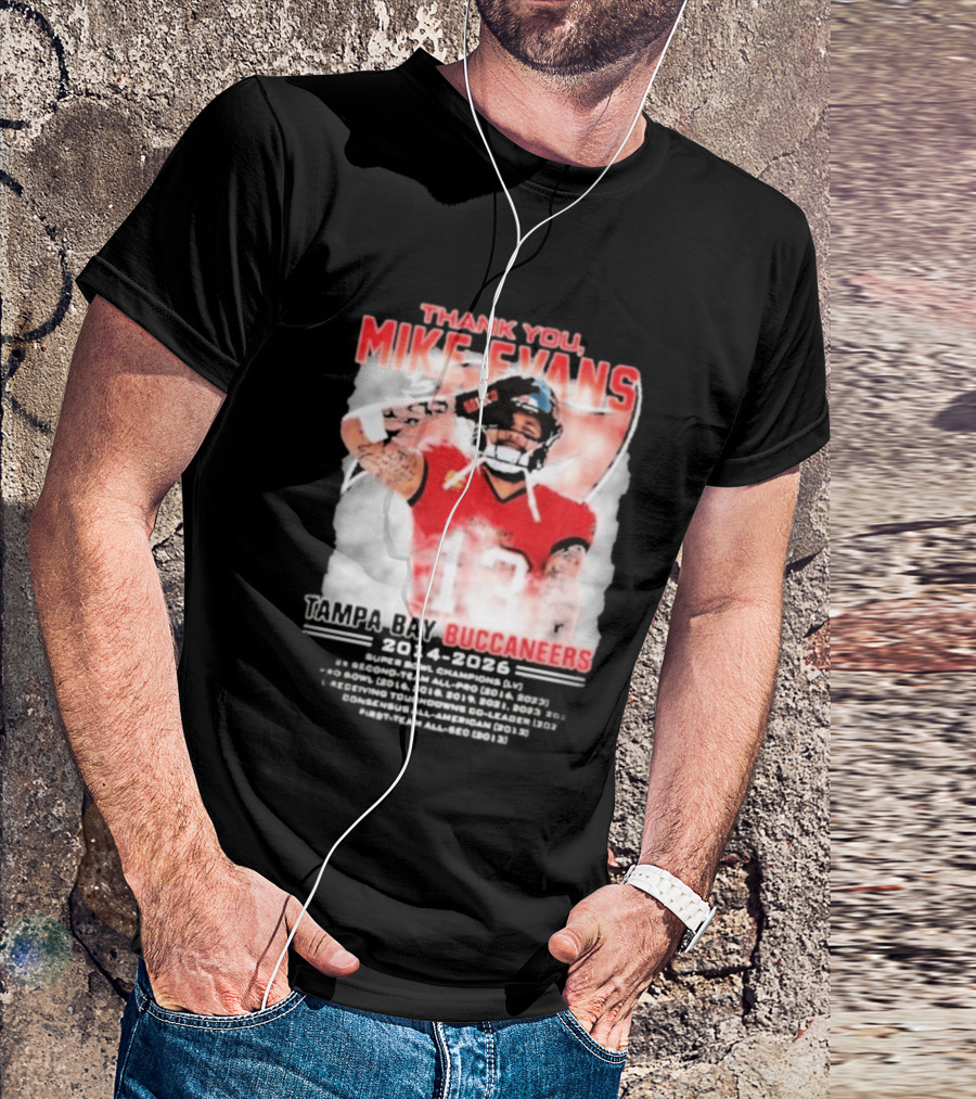 Mike Evans 13 Tampa Bay Buccaneers Thank You 2014 2026 T-Shirt