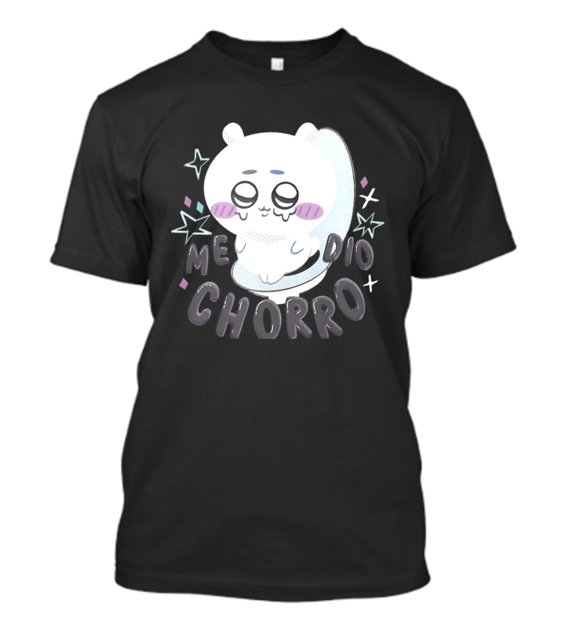 Hachiware Me Dio Chorro Chiikawa Cute Character Expression T-Shirt