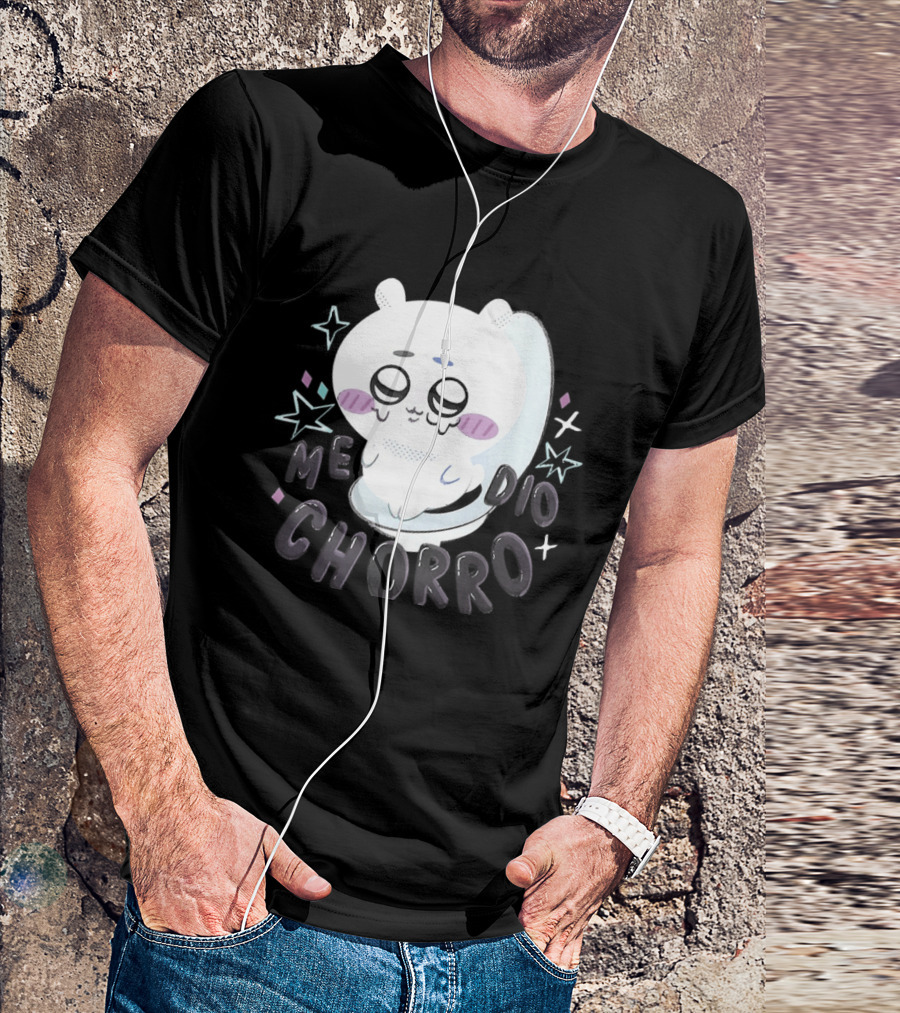 Hachiware Me Dio Chorro Chiikawa Cute Character Expression T-Shirt