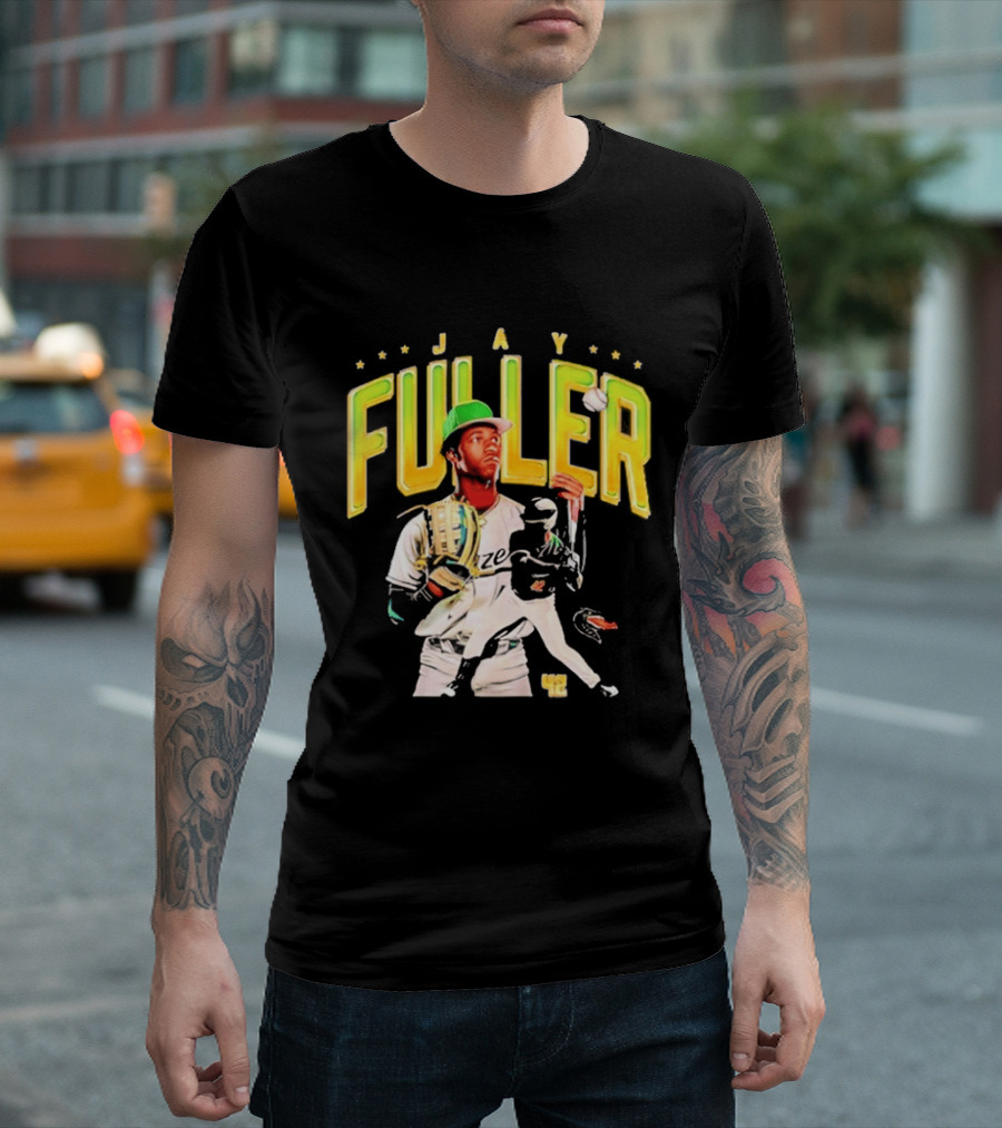 Jay Fuller UAB Baseball Player NCAA Collage With Catcher And Batter T-Shirt