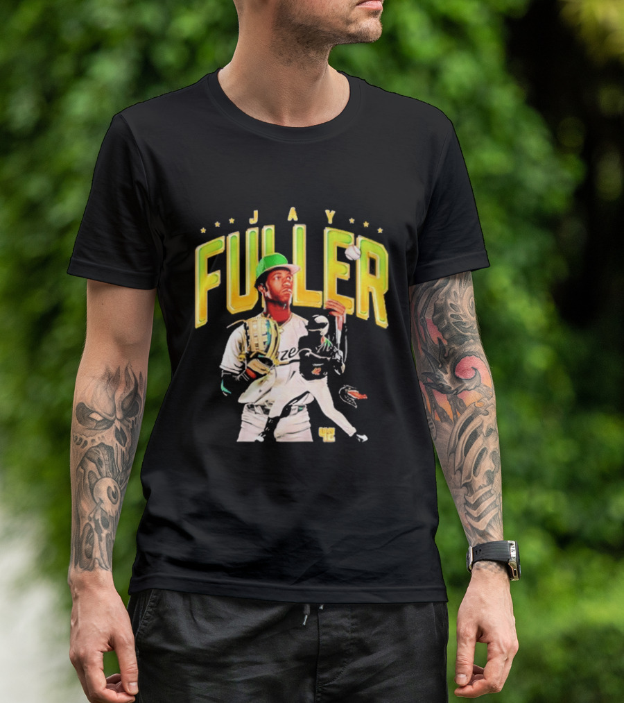 Jay Fuller UAB Baseball Player NCAA Collage With Catcher And Batter T-Shirt