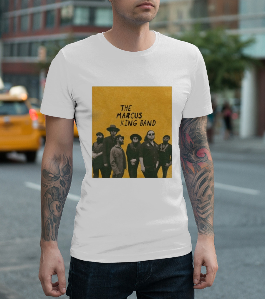 The Marcus King Band Vintage American Tour Group Photo T-Shirt