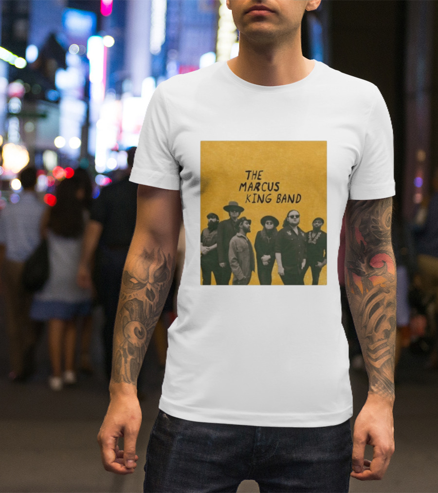 The Marcus King Band Vintage American Tour Group Photo T-Shirt