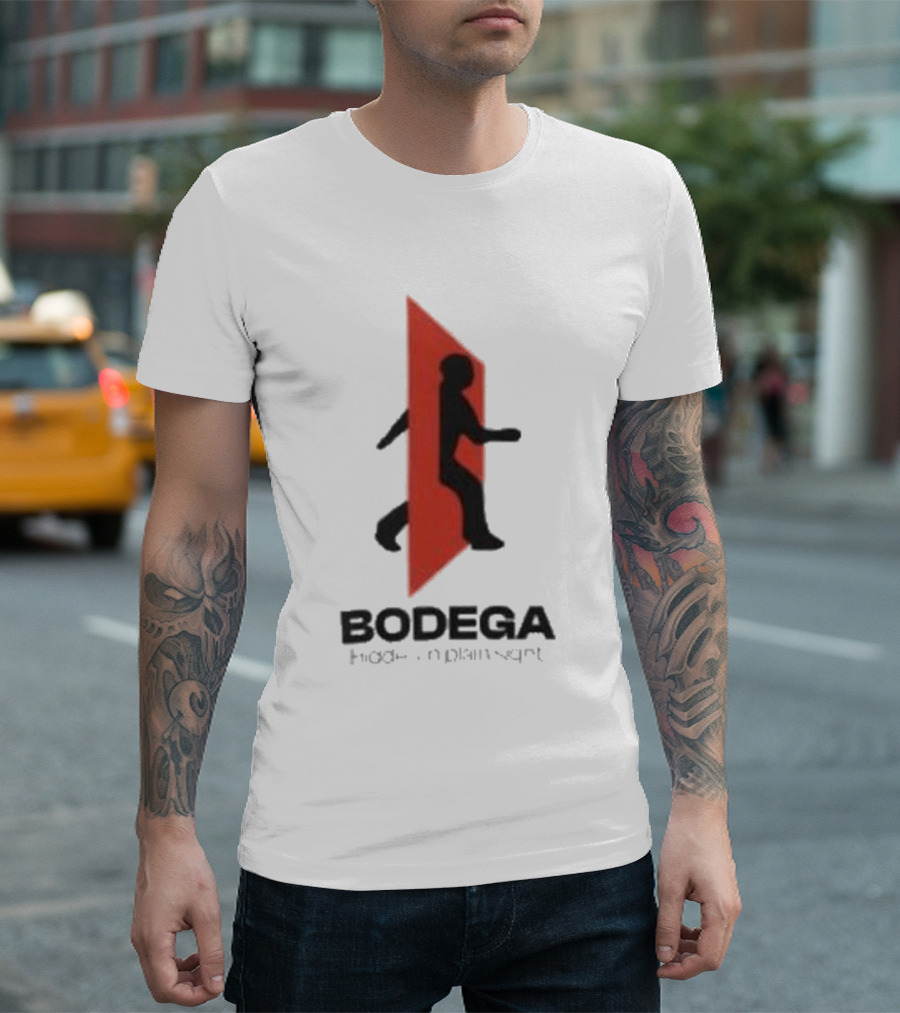 Bodega Doors Of Perception Person Walking Through Red Portal T-Shirt