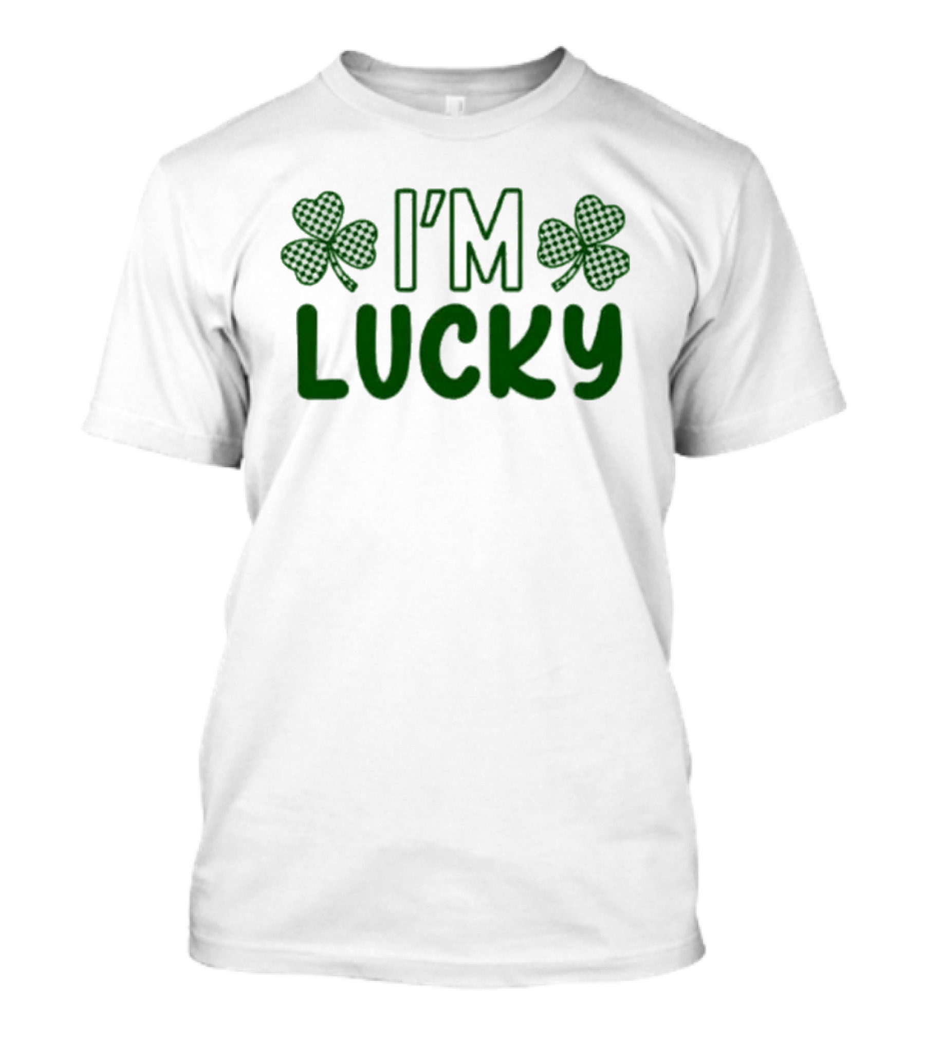 I'm Lucky Shamrock St. Patrick's Day Matching Outfit T-Shirt