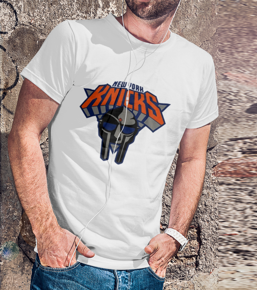 New York Knicks MF Doom Mask Collaboration T-Shirt