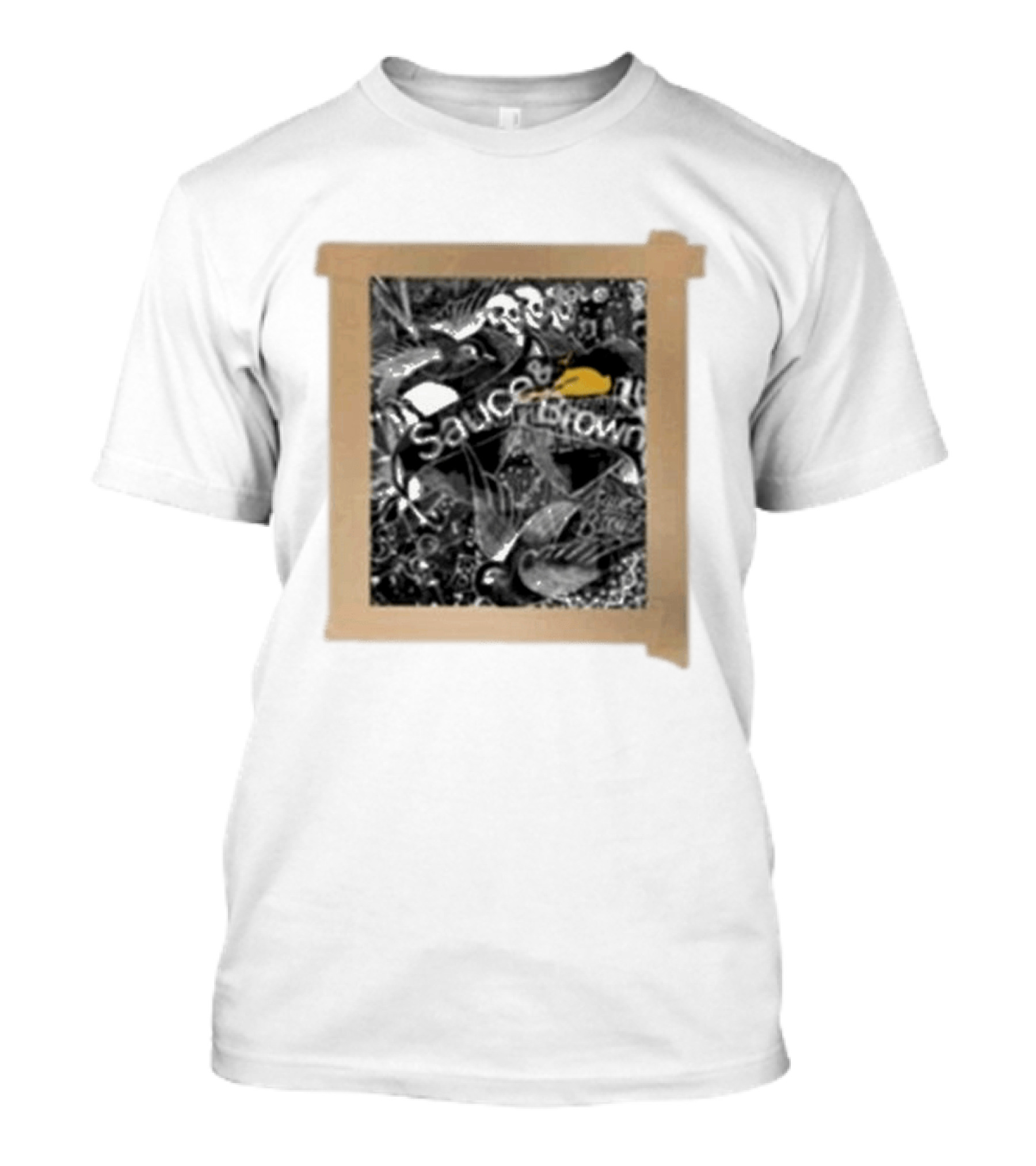 Sauceandbrown Project Press Ornate Bird And Skull T-Shirt