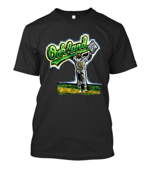 Oakland Athletics Rickey Henderson Celebration T-Shirt
