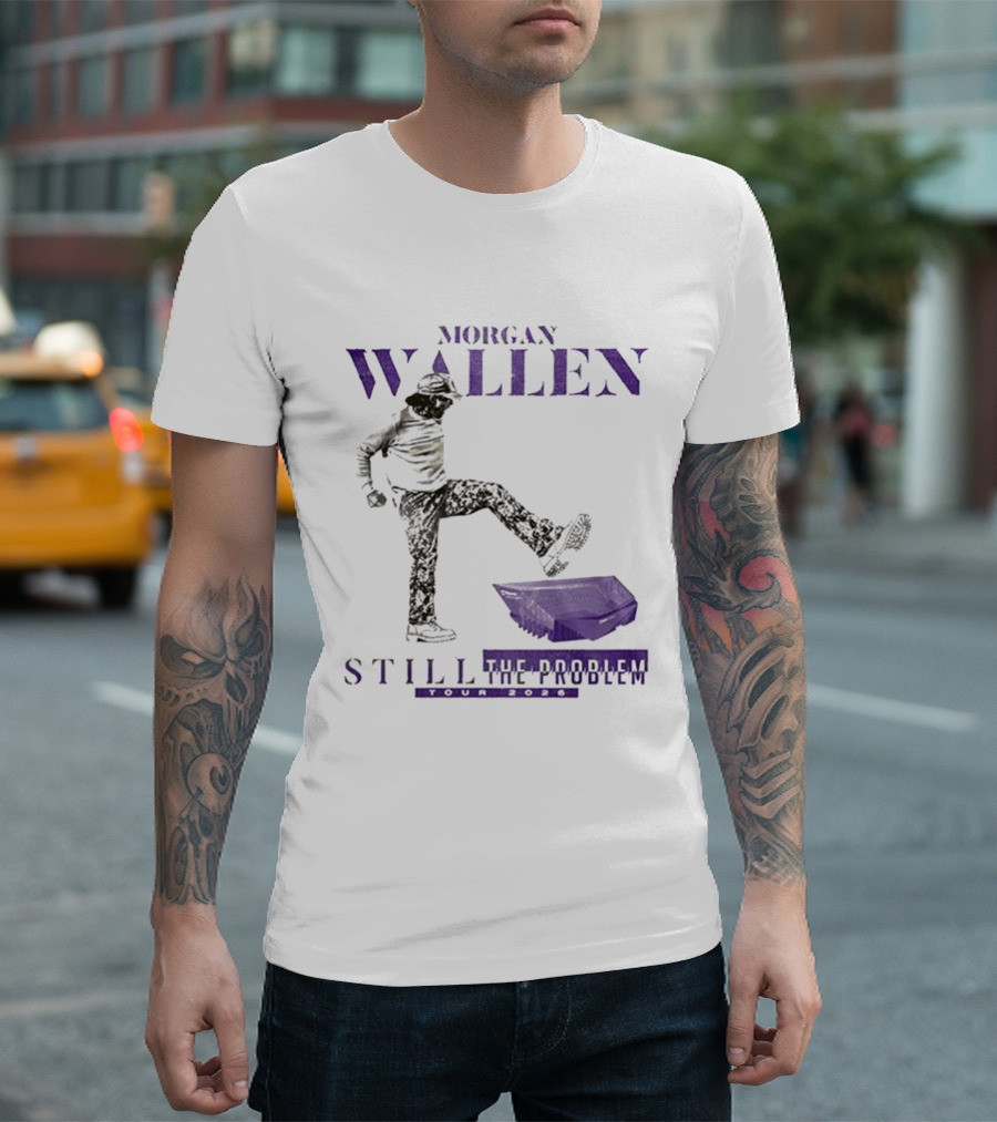 Morgan Wallen Still The Problem Tour 2026 Minnesota Vikings Collaboration T-Shirt
