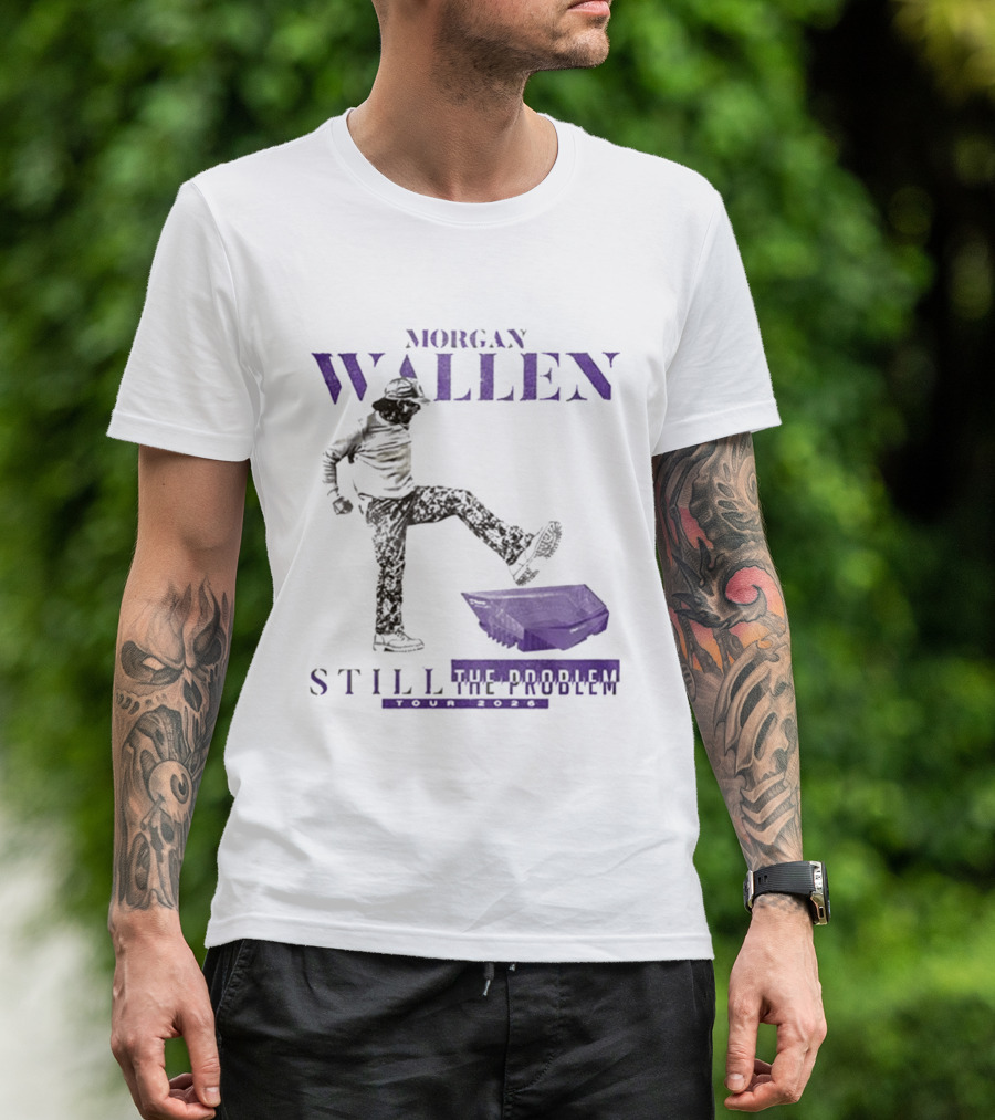 Morgan Wallen Still The Problem Tour 2026 Minnesota Vikings Collaboration T-Shirt