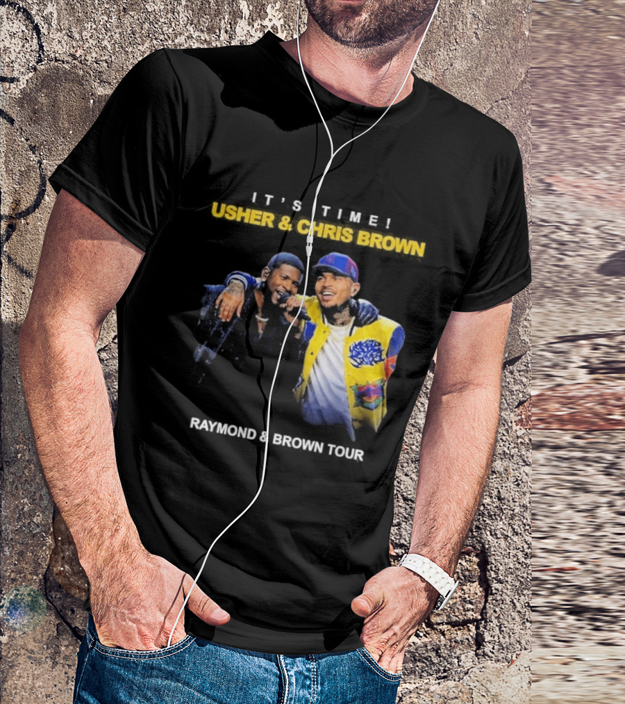 Usher & Chris Brown Raymond & Brown Tour It's Time T-Shirt
