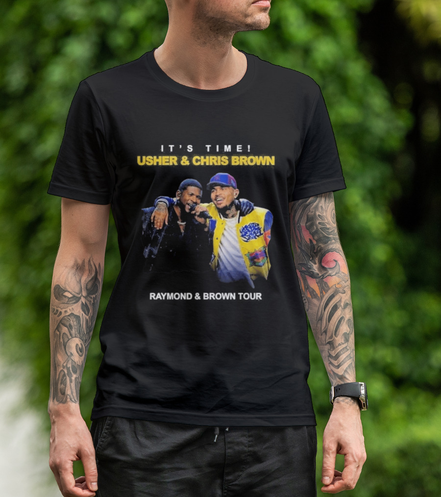 Usher & Chris Brown Raymond & Brown Tour It's Time T-Shirt