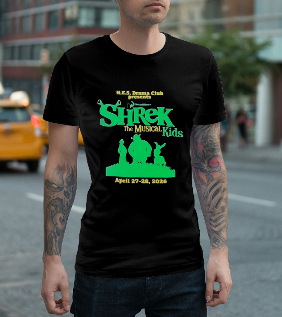 HHS Drama Club Presents Shrek The Musical Kids August 3rd 5th 2023 T-Shirt