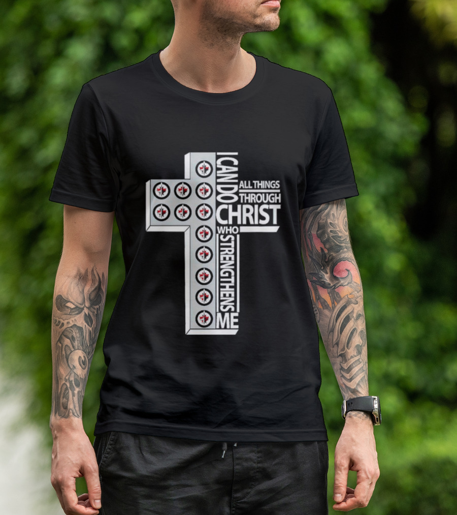I Can Do All Things Through Christ Who Strengthens Me Winnipeg Jets NHL 2024 T-Shirt
