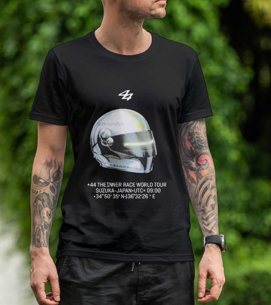 Sorayama Inner Race 44 Lewis Hamilton Helmet T-Shirt