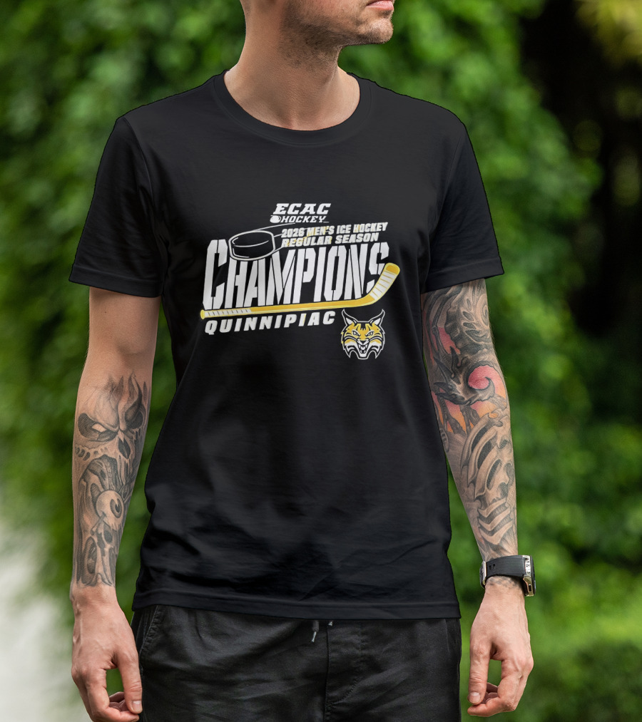 NCAA Hockey Frozen Four 2023 Champions Quinnipiac Bobcats T-Shirt